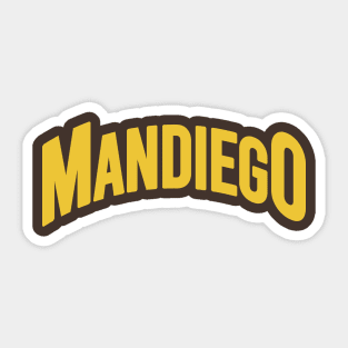 Mandiego curve Sticker